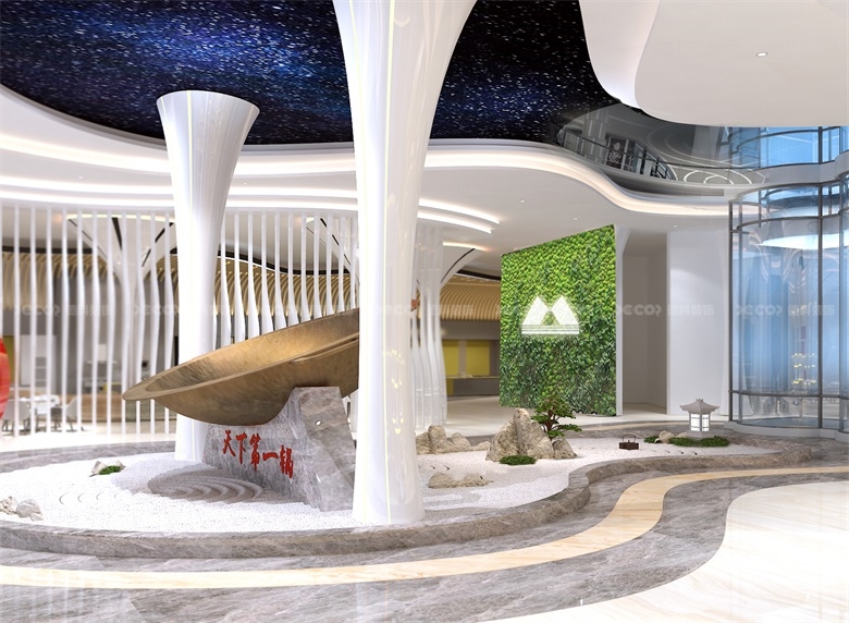 在企業(yè)展廳裝修設(shè)計(jì)中，如何運(yùn)用品牌元素和視覺識別系統(tǒng)？