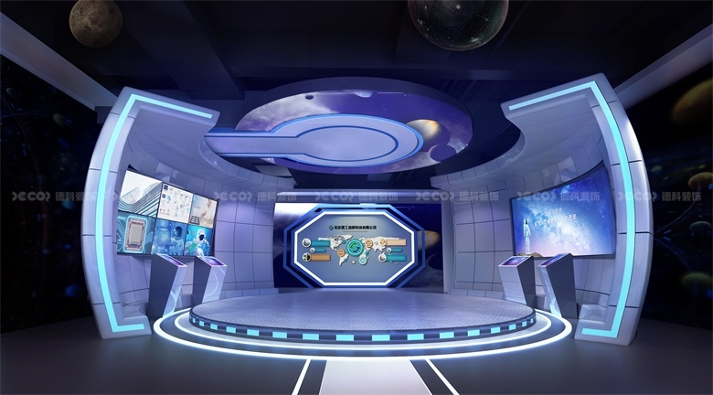 在企業(yè)展館設(shè)計中，如何合理利用空間分隔和展示區(qū)域劃分？